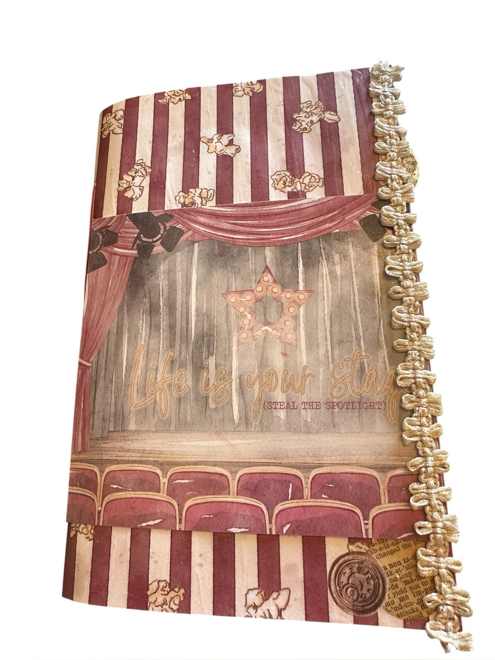 Handmade Junk Journal Theatre Theme One of a Kind